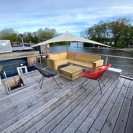 Hausboot Off Im Diamantgraben An Der Elbe Hotel Hamburgo Exterior foto